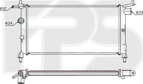 FPS FP 52 A266 - Радиатор, охлаждане на двигателя vvparts.bg