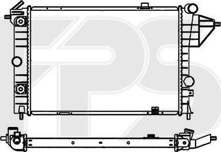 FPS FP 52 A285-X - Радиатор, охлаждане на двигателя vvparts.bg