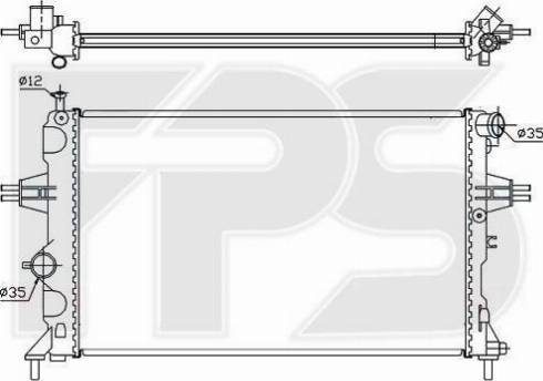 FPS FP 52 A288-X - Радиатор, охлаждане на двигателя vvparts.bg