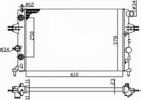 FPS FP 52 A282-P - Радиатор, охлаждане на двигателя vvparts.bg