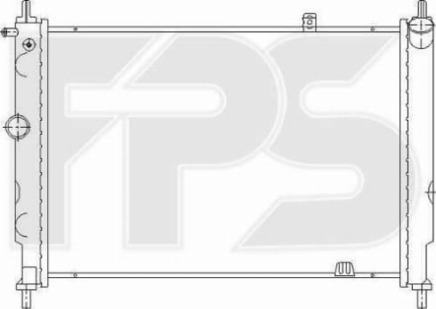 FPS FP 52 A275-P - Радиатор, охлаждане на двигателя vvparts.bg