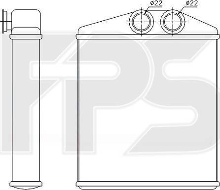 FPS FP 52 N146-X - Топлообменник, отопление на вътрешното пространство vvparts.bg