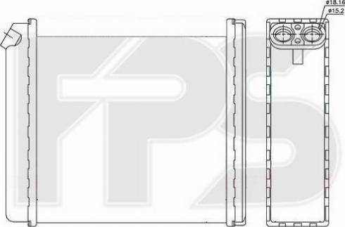 FPS FP 52 N142-X - Топлообменник, отопление на вътрешното пространство vvparts.bg