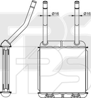 FPS FP 52 N39 - Топлообменник, отопление на вътрешното пространство vvparts.bg