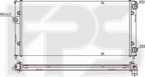 FPS FP 62 A499 - Радиатор, охлаждане на двигателя vvparts.bg