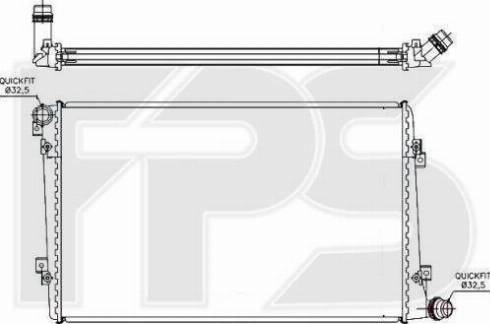 FPS FP 62 A171 - Радиатор, охлаждане на двигателя vvparts.bg