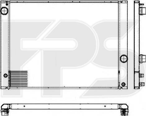 FPS FP 14 A03 - Радиатор, охлаждане на двигателя vvparts.bg