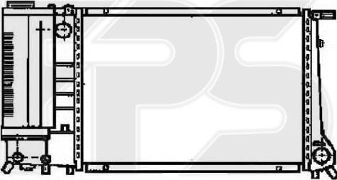 FPS FP 14 A02-X - Радиатор, охлаждане на двигателя vvparts.bg