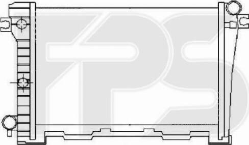 FPS FP 14 A863-X - Радиатор, охлаждане на двигателя vvparts.bg