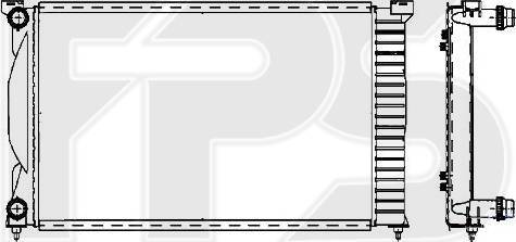 FPS FP 12 A463-X - Радиатор, охлаждане на двигателя vvparts.bg