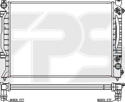 FPS FP 12 A423-P - Радиатор, охлаждане на двигателя vvparts.bg