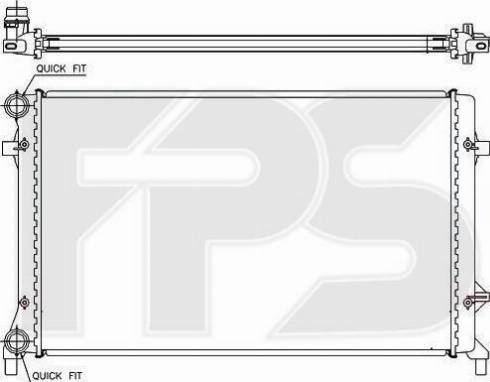 FPS FP 12 A472-P - Радиатор, охлаждане на двигателя vvparts.bg