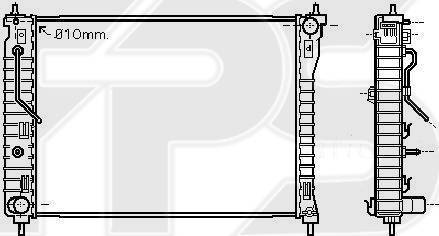 FPS FP 17 A170-X - Радиатор, охлаждане на двигателя vvparts.bg