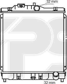 FPS FP 30 A578 - Радиатор, охлаждане на двигателя vvparts.bg