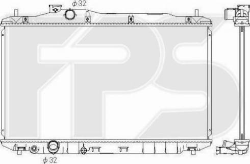 FPS FP 30 A1397-X - Радиатор, охлаждане на двигателя vvparts.bg