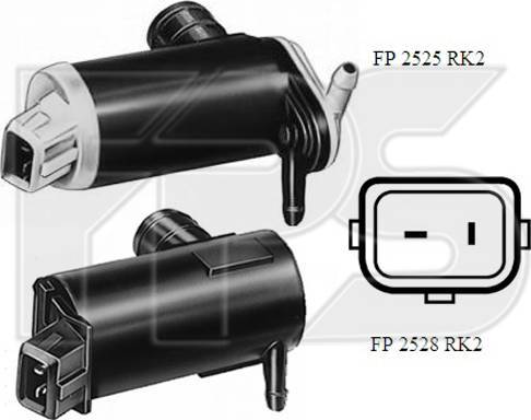 FPS FP 2525 RK2 - Водна помпа за миещо устр., почистване на стъклата vvparts.bg