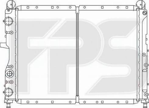 FPS FP 26 A116 - Радиатор, охлаждане на двигателя vvparts.bg