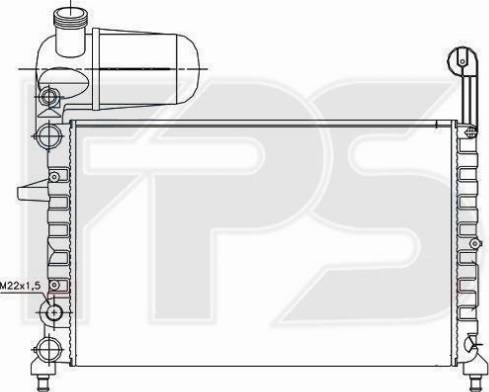 FPS FP 26 A786 - Радиатор, охлаждане на двигателя vvparts.bg