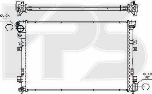 FPS FP 20 A111-P - Радиатор, охлаждане на двигателя vvparts.bg