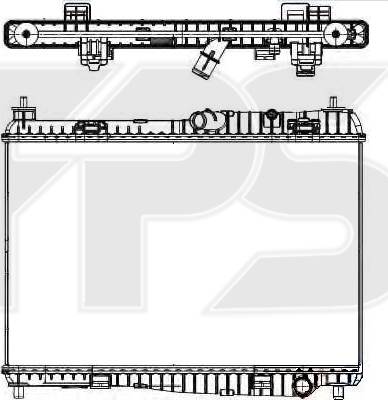 FPS FP 28 A66-X - Радиатор, охлаждане на двигателя vvparts.bg