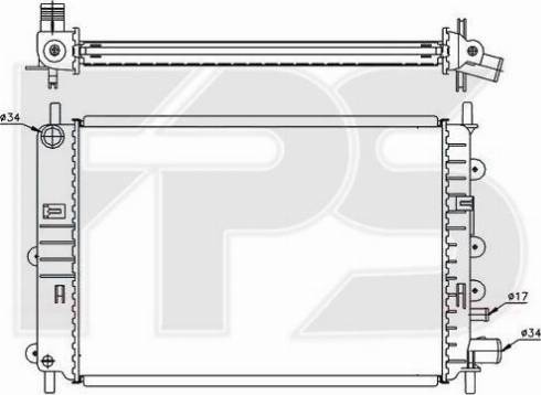 FPS FP 28 A161 - Радиатор, охлаждане на двигателя vvparts.bg