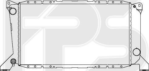 FPS FP 28 A736-X - Радиатор, охлаждане на двигателя vvparts.bg