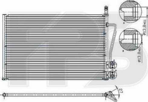 FPS FP 28 K75-X - Кондензатор, климатизация vvparts.bg