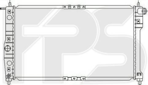 FPS FP 22 A847-P - Радиатор, охлаждане на двигателя vvparts.bg