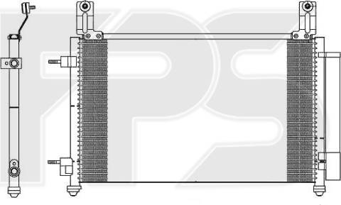 FPS FP 22 K59-X - Кондензатор, климатизация vvparts.bg