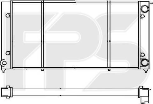 FPS FP 74 A447 - Радиатор, охлаждане на двигателя vvparts.bg