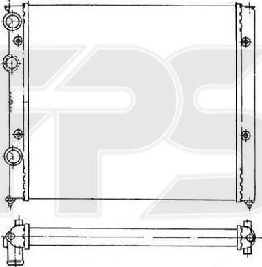 FPS FP 74 A432-X - Радиатор, охлаждане на двигателя vvparts.bg