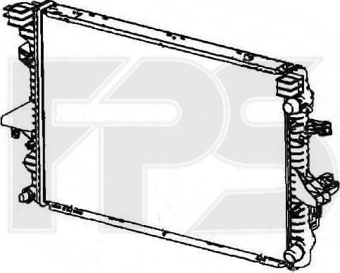 FPS FP 74 A1210-P - Радиатор, охлаждане на двигателя vvparts.bg