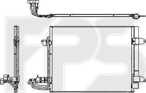 FPS FP 74 K202 - Кондензатор, климатизация vvparts.bg