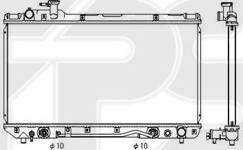 FPS FP 70 A549 - Радиатор, охлаждане на двигателя vvparts.bg