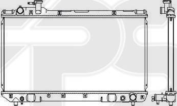 FPS FP 70 A544-X - Радиатор, охлаждане на двигателя vvparts.bg