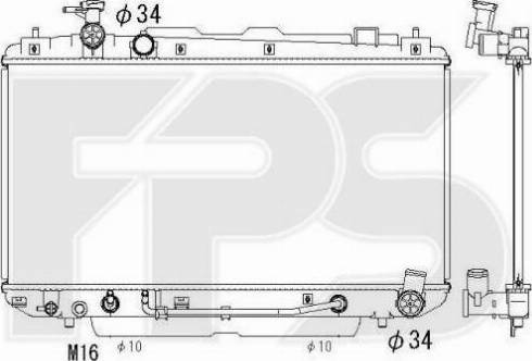 FPS FP 70 A1294 - Радиатор, охлаждане на двигателя vvparts.bg