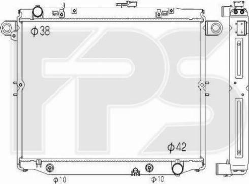 FPS FP 70 A1298-X - Радиатор, охлаждане на двигателя vvparts.bg