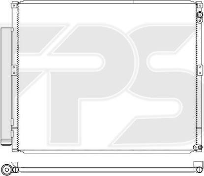 FPS FP 70 K342-X - Кондензатор, климатизация vvparts.bg