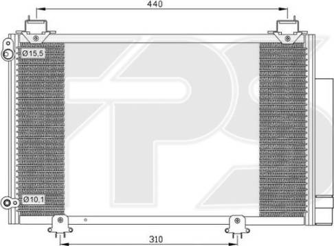 FPS FP 70 K232 - Кондензатор, климатизация vvparts.bg