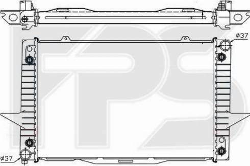 FPS FP 72 A490-X - Радиатор, охлаждане на двигателя vvparts.bg