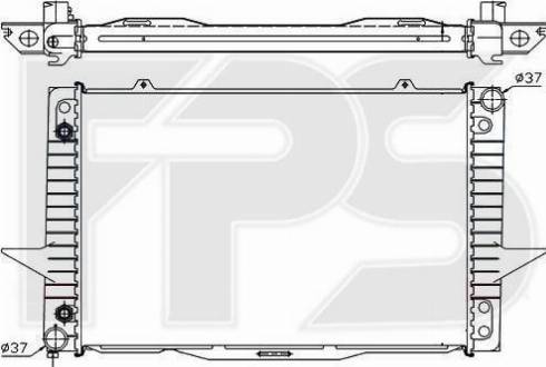 FPS FP 72 A488 - Радиатор, охлаждане на двигателя vvparts.bg