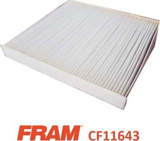 FRAM CF11643 - Филтър купе (поленов филтър) vvparts.bg