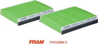 FRAM CFH12686-2 - Филтър купе (поленов филтър) vvparts.bg
