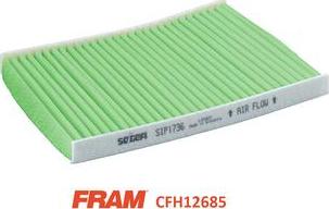 FRAM CFH12724 - Филтър купе (поленов филтър) vvparts.bg