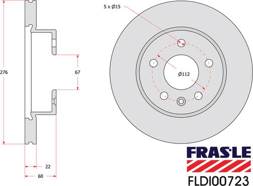 FRAS-LE FLDI00723 - Спирачен диск vvparts.bg