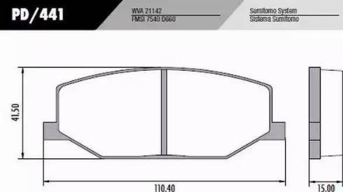 FRAS-LE PD441 - Комплект спирачно феродо, дискови спирачки vvparts.bg