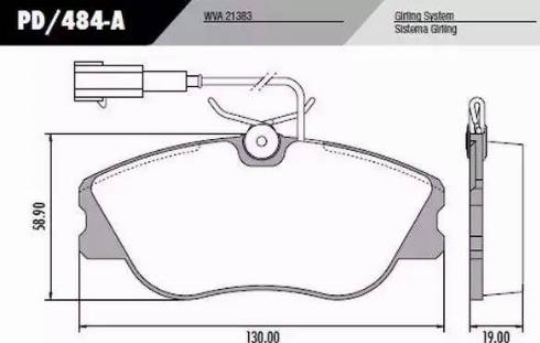 FRAS-LE PD484A - Комплект спирачно феродо, дискови спирачки vvparts.bg