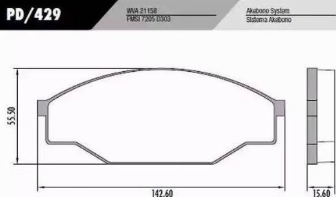 FRAS-LE PD429 - Комплект спирачно феродо, дискови спирачки vvparts.bg