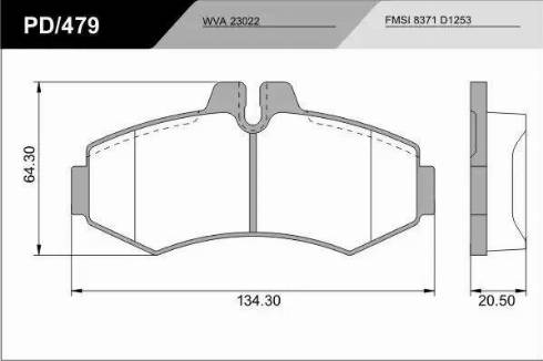 FRAS-LE PD/479_CV Advanced - Комплект спирачно феродо, дискови спирачки vvparts.bg