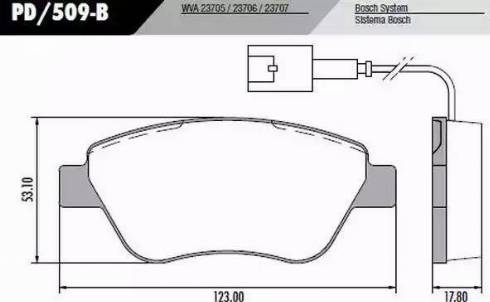 FRAS-LE PD/509-B - Комплект спирачно феродо, дискови спирачки vvparts.bg